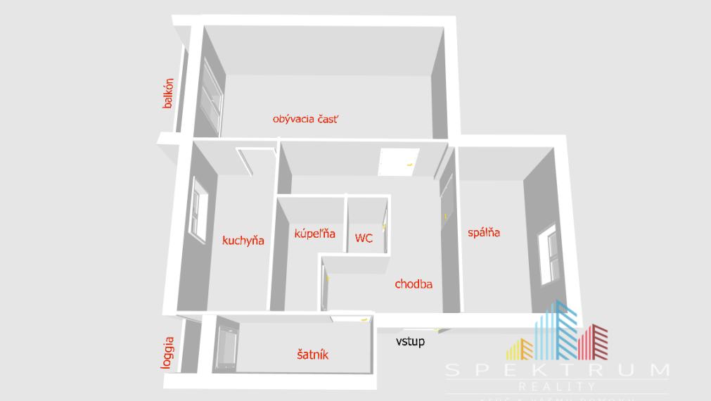 Rezervované...Prenájom krásneho 2 izb bytu v Bánovciach n/B s balkónom