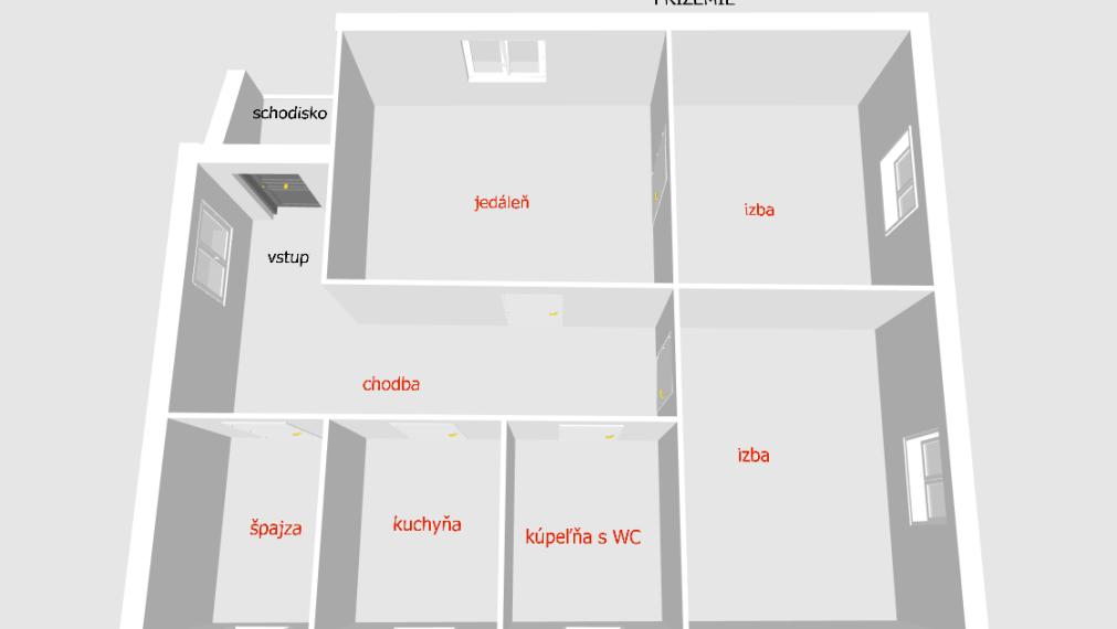 Exkluzívne na predaj 5i RD - Dolné Vestenice,s investičným potenciálom poz. 890 m2