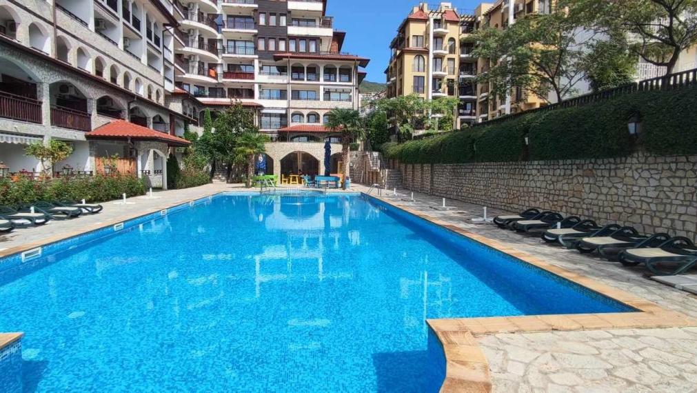 SPEKTRUM REALITY- Štúdiový apartmán  s výhľadom na bazén, AMPHORA, 150 m od mora, Sveti Vlas, Bulharsko