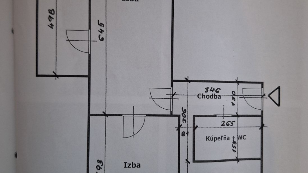 Bánovce nad Bebravou 2 izbový byt v tehlovom bytovom dome blízko centra mesta