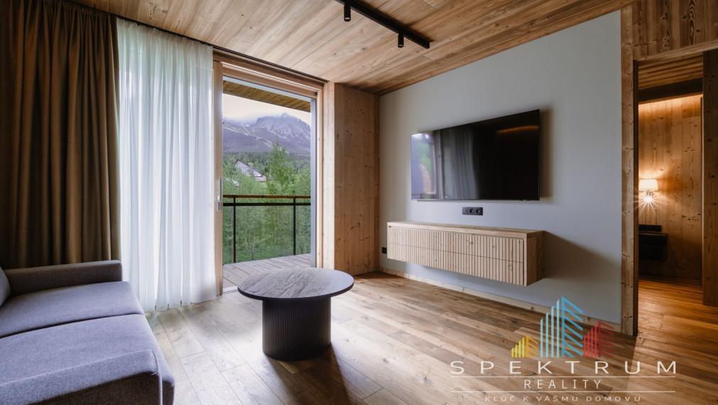 Exkluzívny  Apartmán v hotelovom komplexe s najlepším výhľadom priamo u lanovky - Apartmán Elements, Tatranská Lomnica - Vysoké Tatry