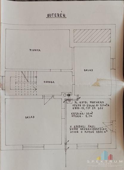 SPEKTRUM REALITY- Na predaj 4-izbový rodinný dom s pozemkom  720m2, Ráztočno, okres Prievidza