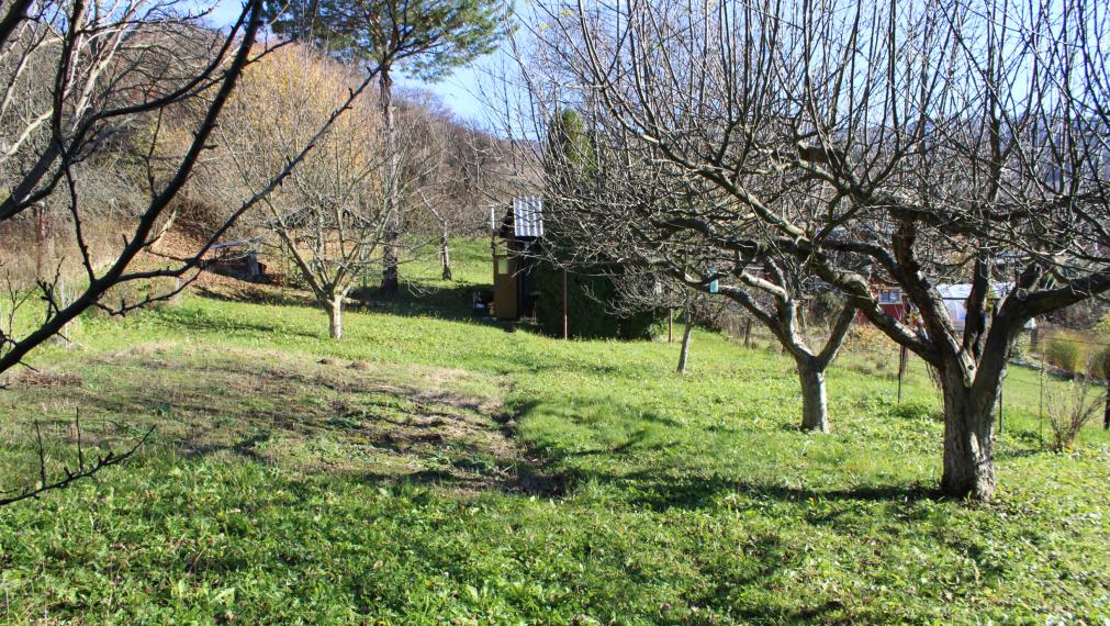 PREDANÉ-SPEKTRUM REALITY- Na Predaj  záhradná chatka s pozemkom 902 m2 ,, záhradkárska osada nad kúpaliskom" Handlová