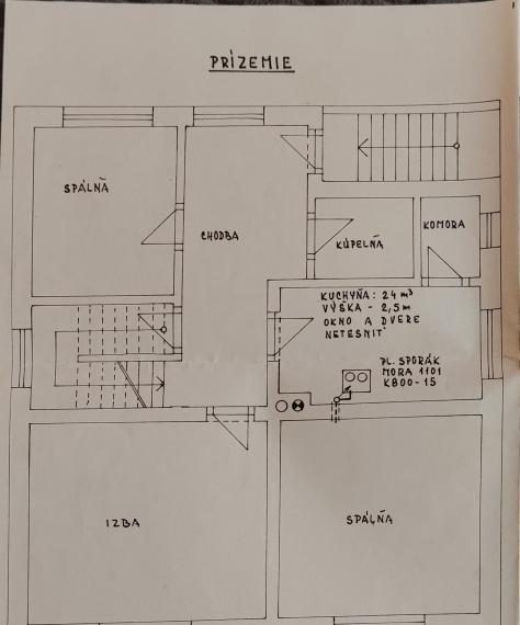 SPEKTRUM REALITY- Na predaj 4-izbový rodinný dom s pozemkom 720m2, Ráztočno, okres Prievidza