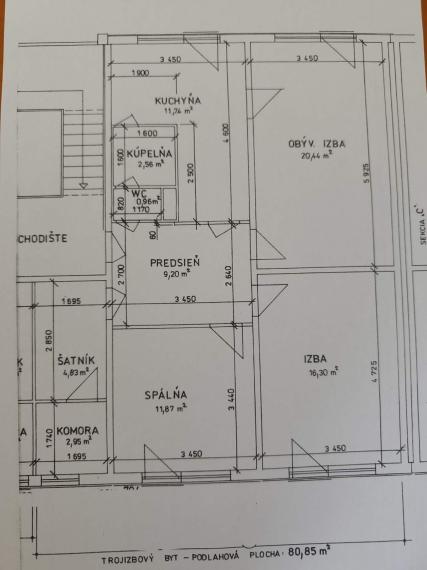 SPEKTRUM REALITY Na PREDAJ- 3-izbový veľkometrážny byt 81 m², okres ŽIAR NAD HRONOM, Etapa